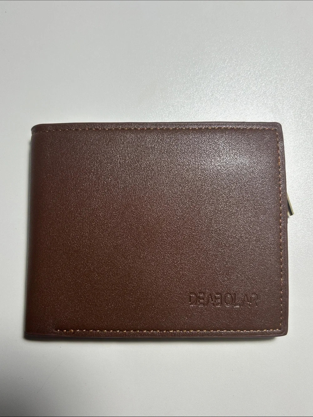 Men's Brown Leather Card & Key Wallet